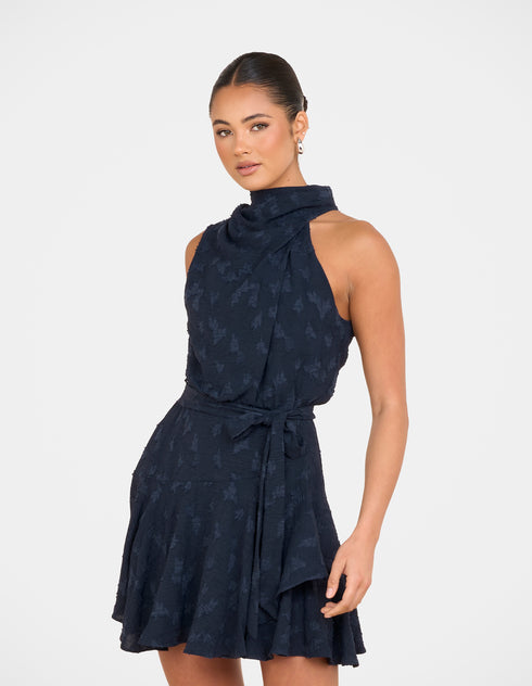 Paloma Cowl Neck Mini Dress